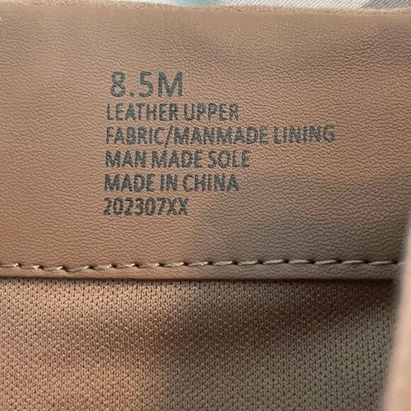 Gianni Bini Callen Ankle Booties Tan Suede Block Heel Boots Zip Close 8.5 - Picture 7 of 8